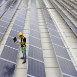 gathering data in a photovoltaic farm on a roof top