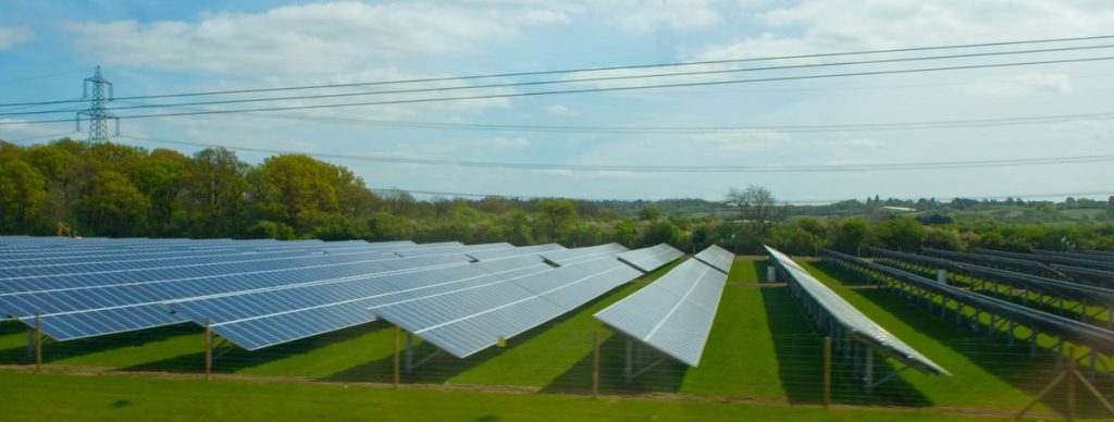 Solar Farm in the British countryside