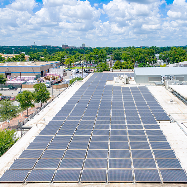 Solar Panels on a Roof